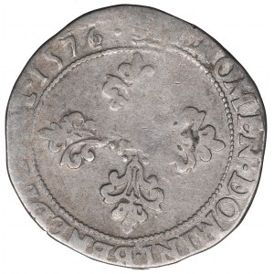 Enrico III di Valois, 1/2 franco 1586