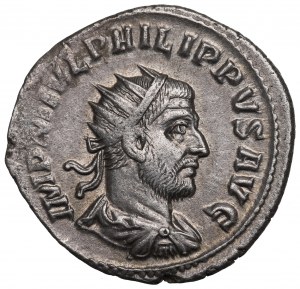 Cesarstwo Rzymskie, Filip I Arab, Antoninian - AETERNITAS AVGG