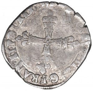 Heinrich III. von Valois, 1/4 ecu 1585