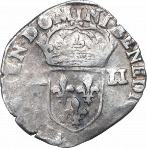 France/Poland, Henri III, 1/4 ecu 1585, Saint Lo