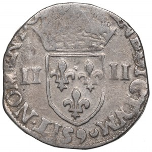 Henryk III Walezy, 1/4 ecu 1580, Rennes