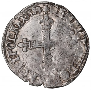 Henryk III Walezy, 1/4 ecu 1589, Nantes