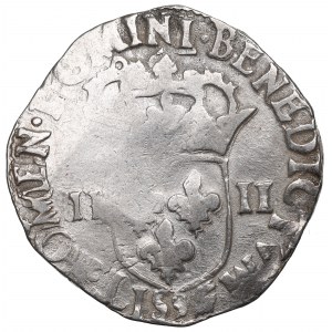 Enrico III di Valois, 1/4 ecu 1588, Rennes