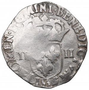 France/Poland, Henri III, 1/4 ecu 1588, Rennes