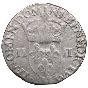 Heinrich III. von Valois, 1/4 ecu 1581, La Rochelle