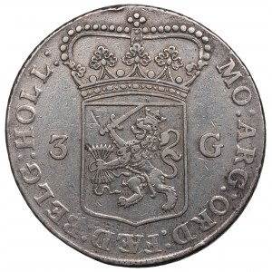 Pays-Bas, Hollande, 3 florins 1763