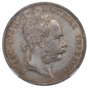 Austria, Franciszek Józef, 2 floreny 1887 - NGC MS62