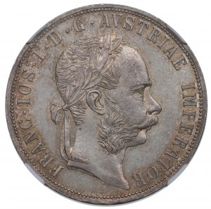 Rakúsko, František Jozef, 2 florény 1887 - NGC MS62