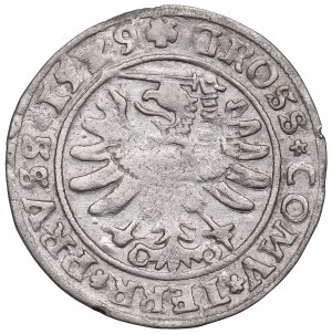 Sigismund I. der Alte, Pfennig für preußische Länder 1529, Toruń - PRV/PRVSS