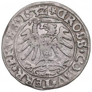 Sigismond Ier le Vieux, Le sou des terres prussiennes 1532, Toruń - ILLUSTRATED