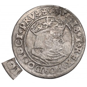 Žigmund I. Starý, groš za pruské krajiny 1529, Toruň - RARE
