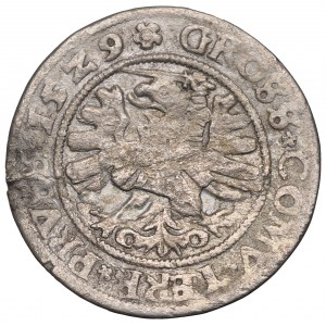 Žigmund I. Starý, groš za pruské krajiny 1529, Toruň - RARE