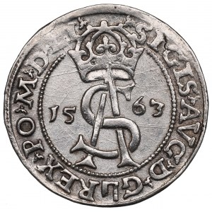 Sigismond II Auguste, Trojak 1563, Vilnius - LI/LI ex NGC MS61