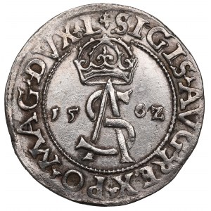 Zikmund II Augustus, Trojak 1562, Vilnius - široký disk L/LI