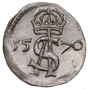 Sigismundus II Augustus, 2 denar 1570, Vilnius