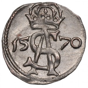 Sigismundus II Augustus, 2 denar 1570, Vilnius