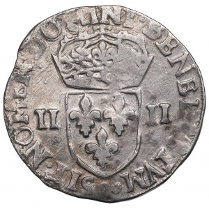 France/Poland, Henri III, 1/4 ecu 1588, Nantes