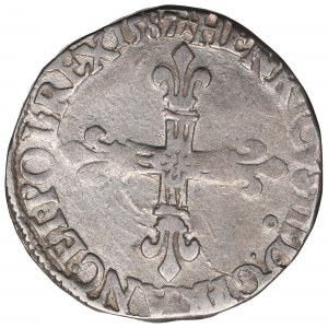 France/Poland, Henri III, 1/4 ecu 1587, Rennes