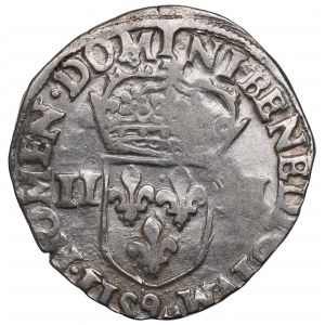 Heinrich III. von Valois, 1/4 ecu 1581, Rennes