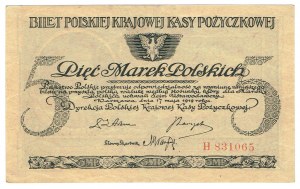 II RP, 5 marek polskich 1919 H