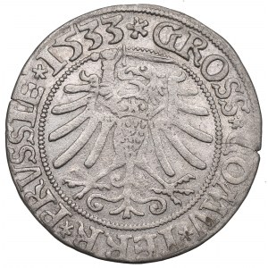 Sigismond Ier le Vieux, Grosz pour les terres prussiennes 1533, Toruń - PRVSS/PRVSSIE