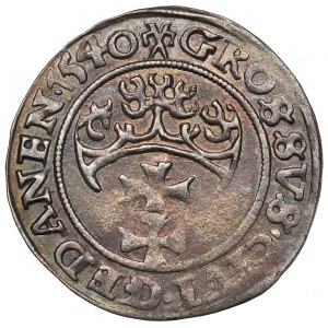 Zygmunt I Stary, Grosz 1540, Gdańsk - RZADKOŚĆ