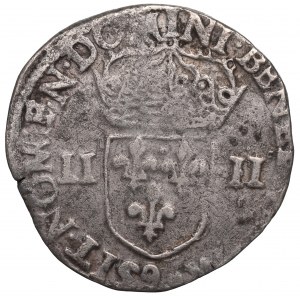 Henrich III. z Valois, 1/4 ecu 1582, Rennes