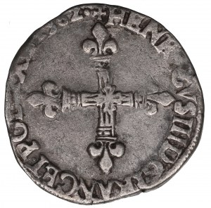 Henryk III Walezy, 1/4 ecu 1582, Rennes