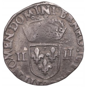 Henrich III. z Valois, 1/4 ecu 1585 Rennes