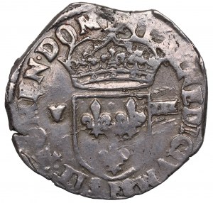 France/Poland, Henri III, 1/8 ecu 1584, Angers