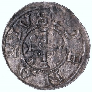 Boleslao III il Wrymouth, Cracovia, denario, principe sul trono, DENARI - BELLISSIMO