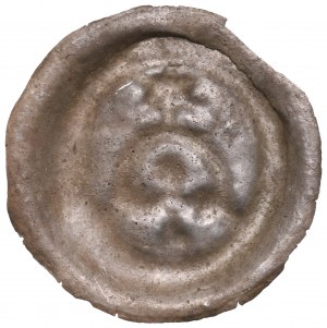 Unspecified district, 13th century brakteat, host (chalice on star-shaped base and cross) - RARE