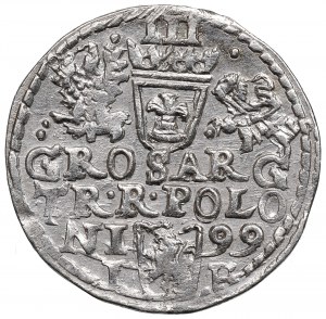 Zikmund III Vasa, Trojak 1599, Olkusz, DG R / POLO - KRÁSNÁ
