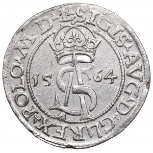 Zygmunt II August, Trojak 1564, Wilno - PIĘKNY