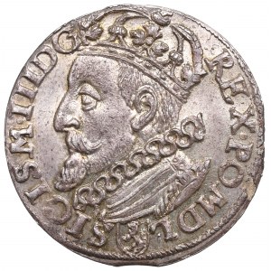 Zikmund III Vasa, Trojak 1601, Krakov - VYNIKAJÍCÍ
