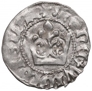 Wladyslaw II Jagiello, mezzo penny senza data, Cracovia - BELLISSIMO