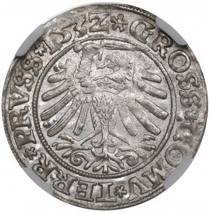 Žigmund I. Starý, groš pre pruské krajiny 1532, Toruň - NGC MS64
