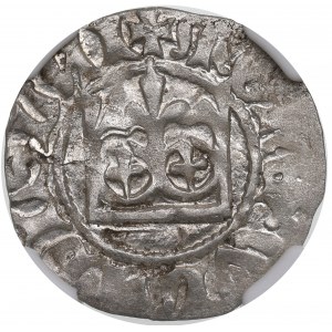 Ladislaus II Jagiello, Halbpfennig ohne Datum, Krakau - geprägt