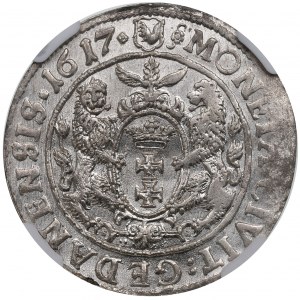 Sigismondo III Vasa, Ort 1617, Danzica - NGC MS63