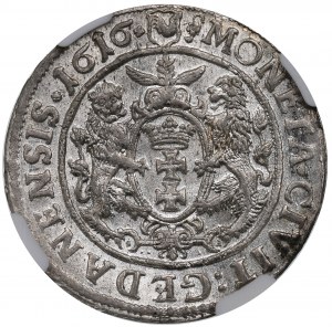 Zygmunt III Waza, Ort 1616, Gdańsk - popiersie z kołnierzem - NGC MS63