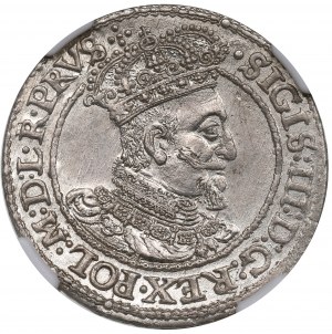 Sigismund III Vasa, Ort 1618, Danzig, CLON Blatt - NGC MS63 (ONE)