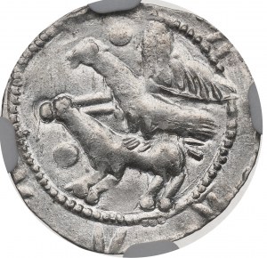 Vladislaus II, Denarius, Cracow - NGC MS62