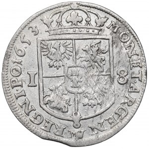 Jan II Kazimierz, Ort 1653, Wschowa, CASIMIR / ARGEN PO - RZADKI