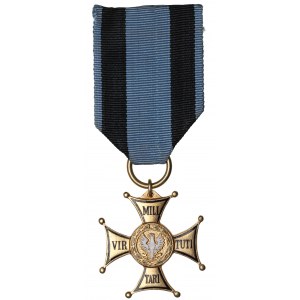 République populaire de Pologne, Croix de l'Ordre de Virtuti Militari - gravure d'Olszewski