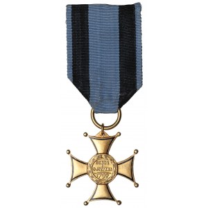 PRL, Krzyż Złoty Orderu Virtuti Militari - wykonanie grawerskie Olszewskiego