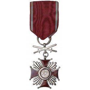 PESnZ, Croix du Mérite en argent avec épées - Spink