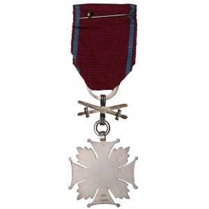 PSZnZ, Croix du Mérite en argent avec épées - Spink silver