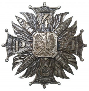 II RP, Badge of the 4th Heavy Artillery Regiment, Lodz - Grabski