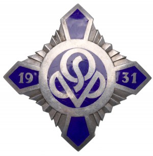 II RP, odznak absolventa Národnej policajnej školy 1931