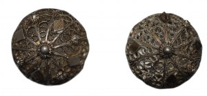 Poland(?), Pair of kontusz buttons 19th century